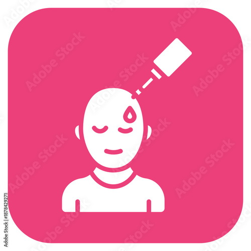 Baldness Treatment icon vector image. Can be used for Dermatology.