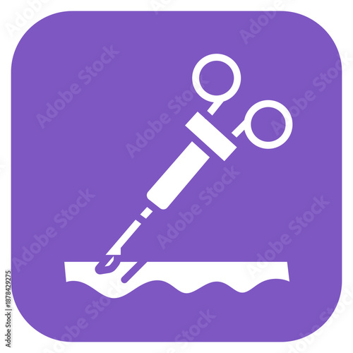 Biopsy Tool icon vector image. Can be used for Dermatology.