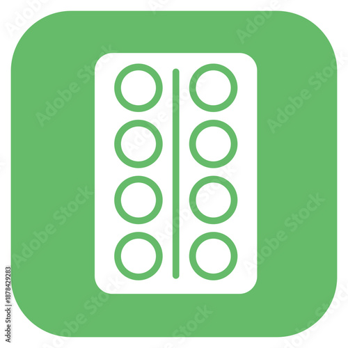 Blister icon vector image. Can be used for Dermatology.