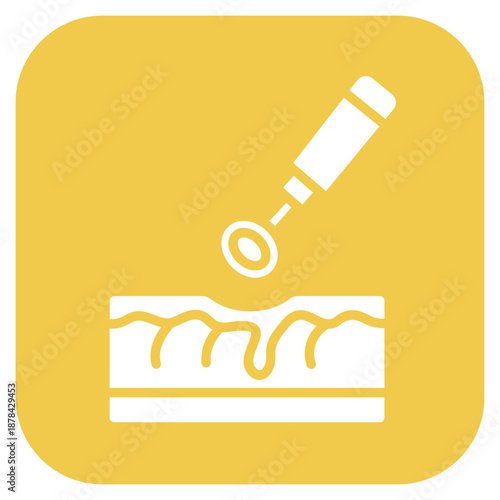 Skin Biopsy icon vector image. Can be used for Dermatology.