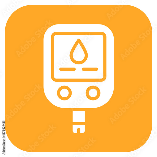 Blood Sugar Monitor icon vector image. Can be used for Nursing Home.