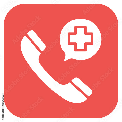 Health Hotline icon vector image. Can be used for Tuberculosis.