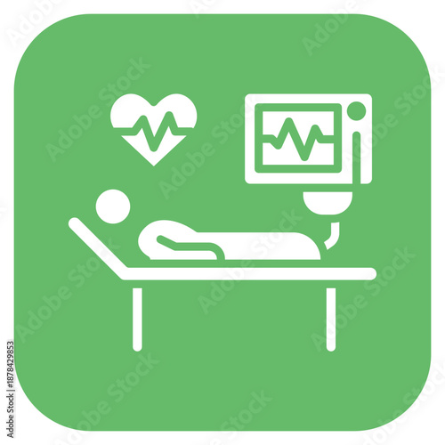 Intensive Care icon vector image. Can be used for Tuberculosis.
