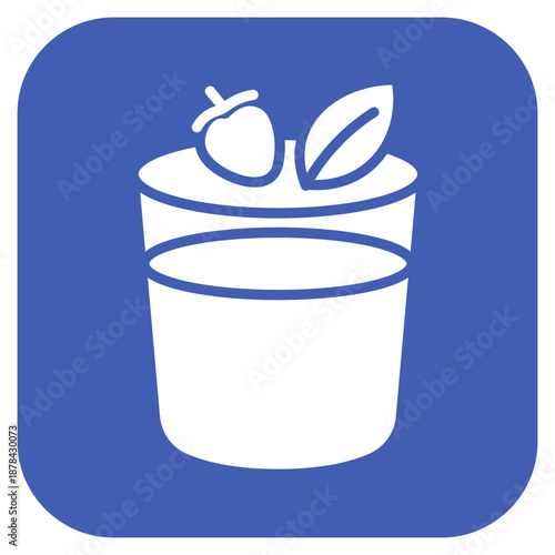 Chia Pudding icon vector image. Can be used for Brunch.