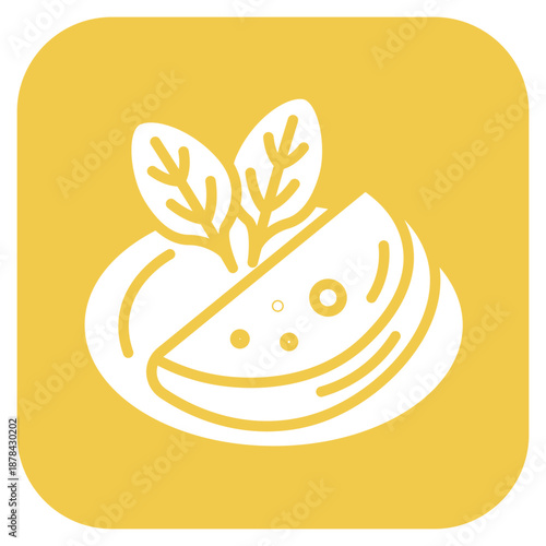 Spinach Omelette icon vector image. Can be used for Brunch.
