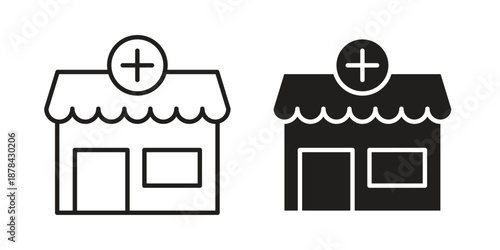 Pharmacy icons collection vector design illustration isolated. EPS10