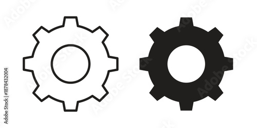 Settings icons collection vector design illustration isolated. EPS10