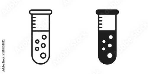 Test tube icons collection vector design illustration isolated. EPS10