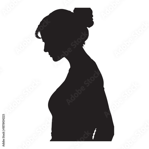 International Women's Day celebration with confident woman silhouette