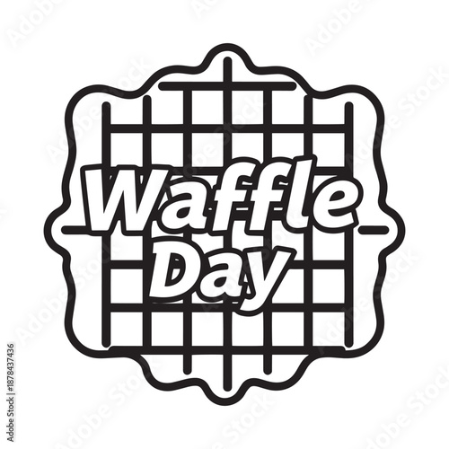 Waffle Day celebration with tasty breakfast treat