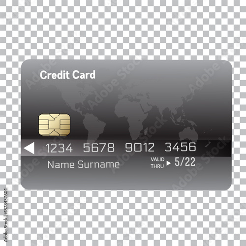 Realistic detailed 3d style different credit debit cards mockups. Vector set,editable graphic elements