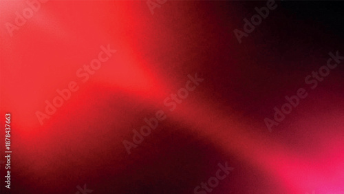 Grainy textured color red and pink light streaks on dark background
