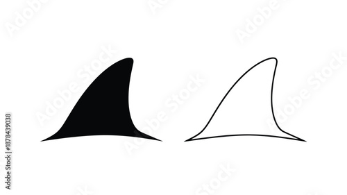 Abstract geometric shapes in black and white a minimalist silhouette