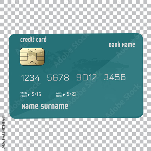 Realistic detailed 3d style different credit debit cards mockups. Vector set,editable graphic elements