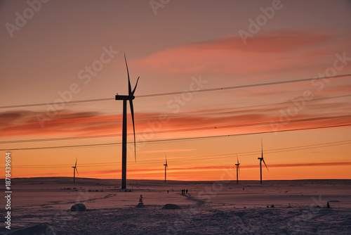 wind generators in the Arctic (Teriberka)