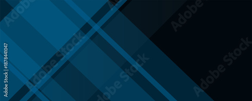 Modern banner background blue and black gradations slash shape pattern.colorful.simple design.vector eps 10