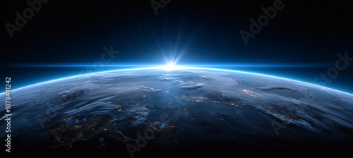 The view of the Earth from space