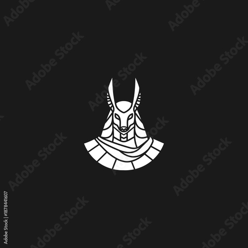 anubis logo vector icon illustration