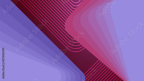 Rich maroon and purple background design with sweeping diagonal layers and fine line details