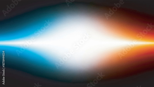 Grainy textured light streaks blending from blue, white, to vibrant orange