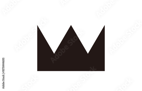 シンプルな王冠のシルエット