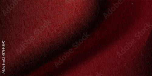 Effect wave silk textured solid red color background. Wavy pattern. 3d red background