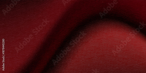 Effect wave silk textured solid red color background. Wavy pattern. 3d red background