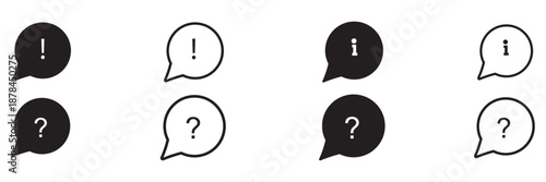 information icon set. info button. info symbol flat style. Information icon collection. Info icons Info Point Icon Black. Help Logo. Info simple set vector icon