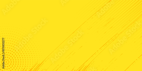 Top retro comic yellow background raster gradient halftone  stock vector eps