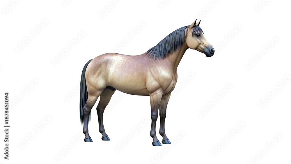 Obraz premium Brown Horse Standing Still
