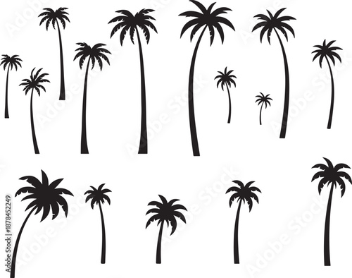 palm trees silhouette, palm tree silhouettes, palm trees silhouettes, palm, tree, beach, nature, summer, vector, silhouette, island, sun, illustration, leaf, palm tree, palmtree, leaves, design, plan