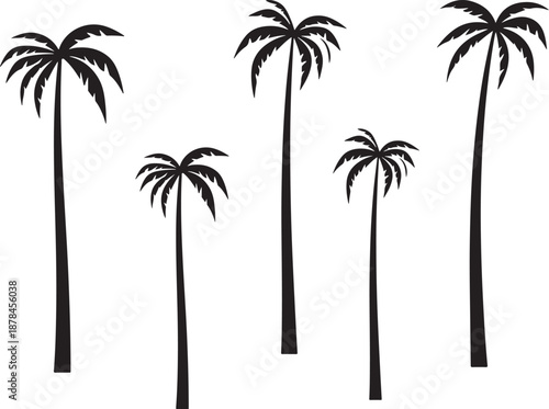  palm trees silhouette, palm tree silhouettes, palm trees silhouettes, palm, tree, beach, nature, summer, vector, silhouette, island, sun, illustration, leaf, palm tree, palmtree, leaves, design, plan