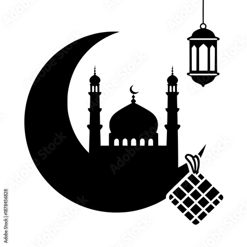 al eid al-fitr vector illustration 