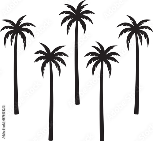  palm trees silhouette, palm tree silhouettes, palm trees silhouettes, palm, tree, beach, nature, summer, vector, silhouette, island, sun, illustration, leaf, palm tree, palmtree, leaves, design, plan