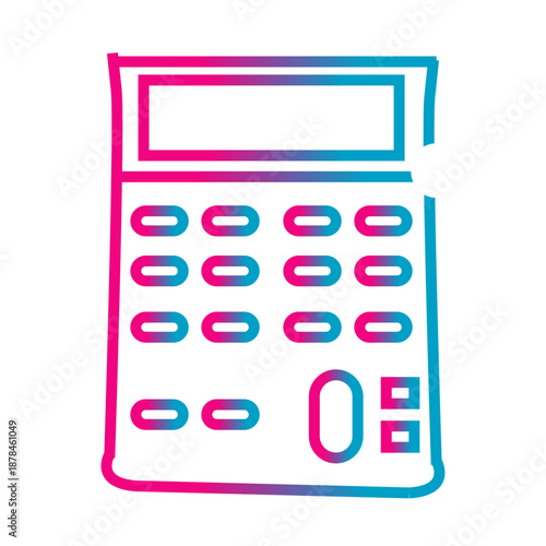 vector calculator gradient icon