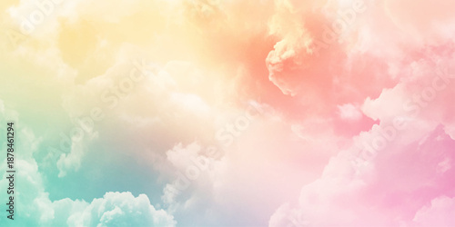 Pastel cloudy sky. 