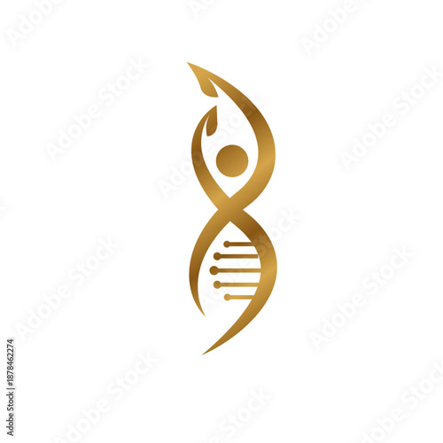 Genetic Wellness and Natural Growth Symbol