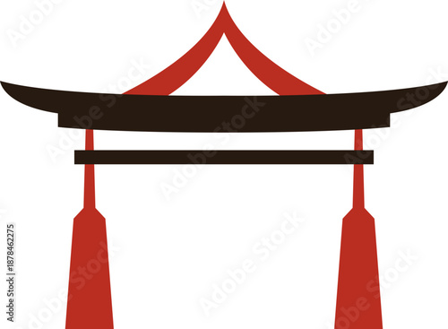 Chinese Gate Illustration