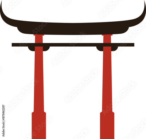 Chinese Gate Illustration