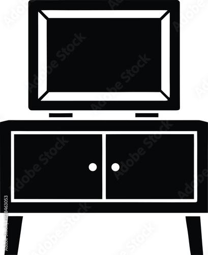 tv set isolated on white