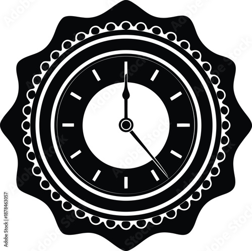 vintage clock vector illustration