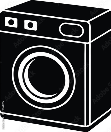 washing machine vector illustration