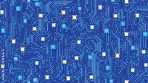 abstract background of blue glass