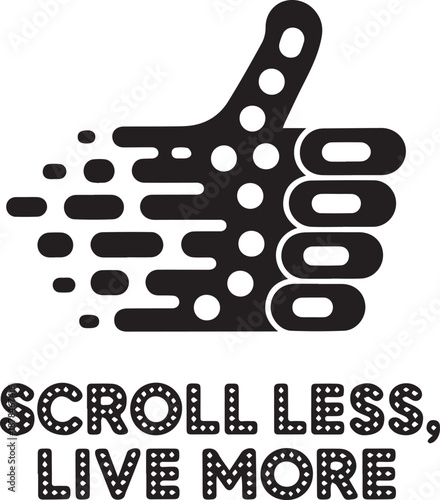 Hand gesture icon showing thumbs up with fast movement and positive feedback concept