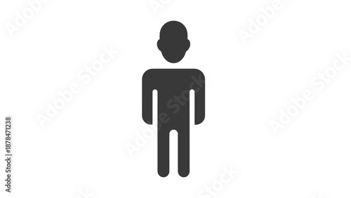 Simple Human Icon, Representing People and Humanity in a Minimalist Style