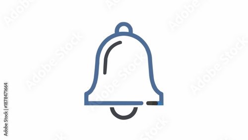 Bell Icon Notification Symbol Graphic.