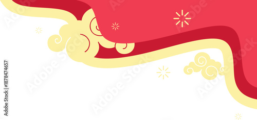 Chinese Abstract Corner Decoration