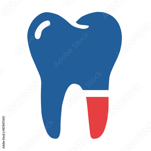 Human tooth dental care icon, Dentist clinic and oral hygiene symbol, tooth dentist dental care icon, vector tooth icon