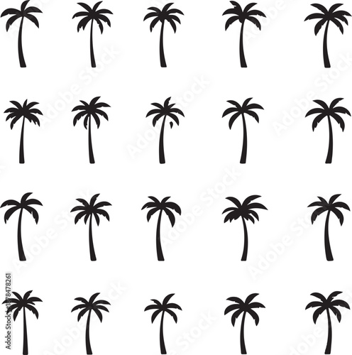  palm trees silhouette, palm tree silhouettes, palm trees silhouettes, palm, tree, beach, nature, summer, vector, silhouette, island, sun, illustration, leaf, palm tree, palmtree, leaves, design, plan