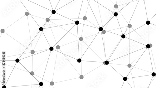 3d illustration of an abstract technology network background featuring connected spheres and molecular structures symbolizing a global business internet communication system for social groups